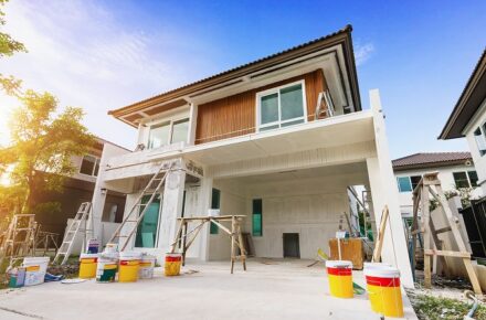 塗装工事現場